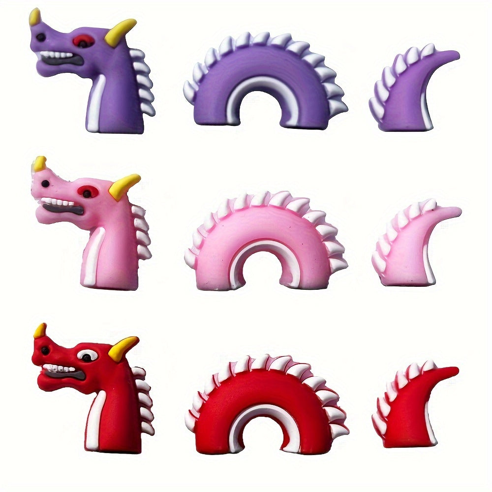 Unisex 3D Animal Shoe Charms for Sneakers and Bracelets Set