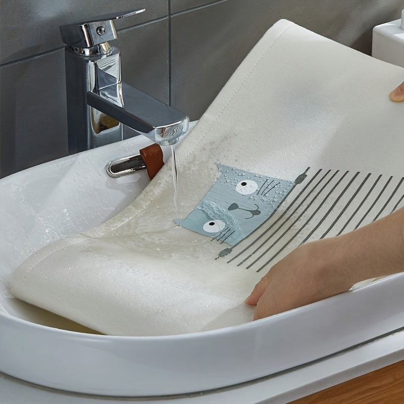 Large Capacity Felt Storage Basket with Folding Laundry Hamper Animal Design for Kids and Teens