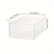 Transparent Stackable Shoe Storage Boxes for Bedroom Living Room Dorm