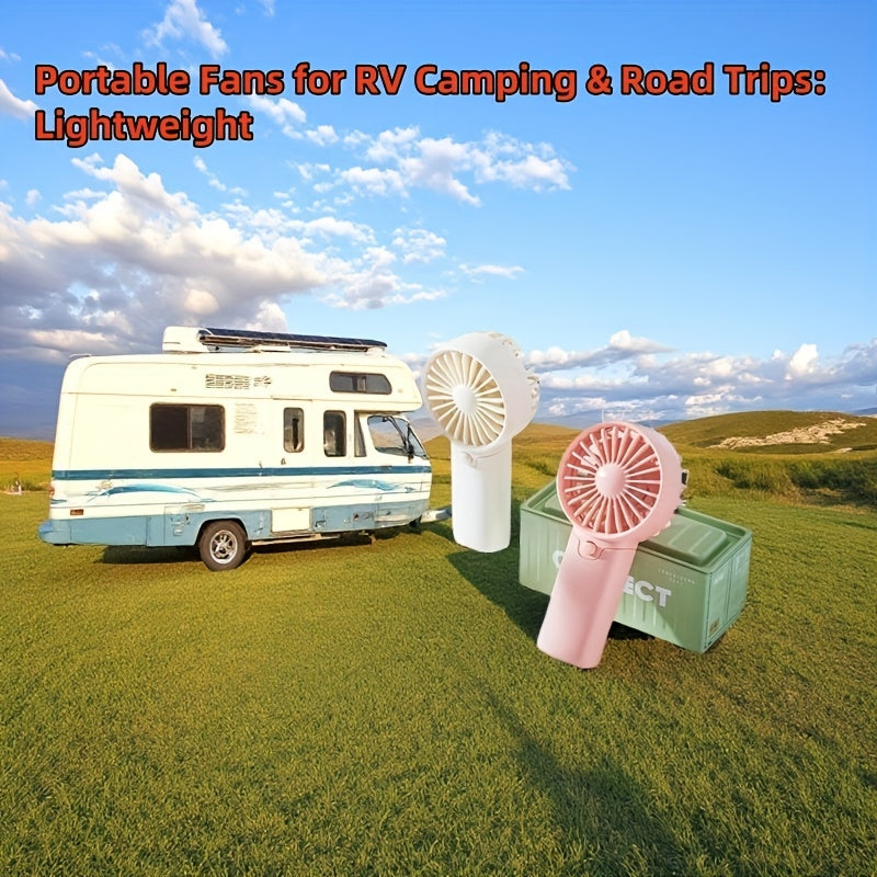Portable Battery-Operated RV Fan for Camping Travel Office Outdoor Lightweight and Handheld
