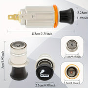 Car Accessory 12V Car Plug Replacement Push Button for Automotive Vehicles