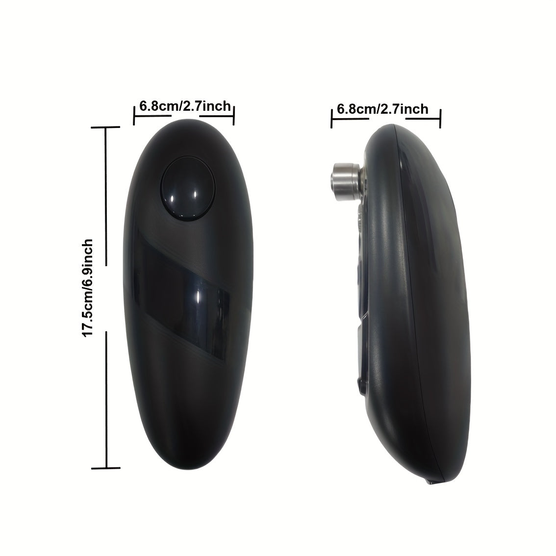 Electric Can Opener Hands-Free Battery Operated Easy Press Button Durable ABS Kitchen Accessory