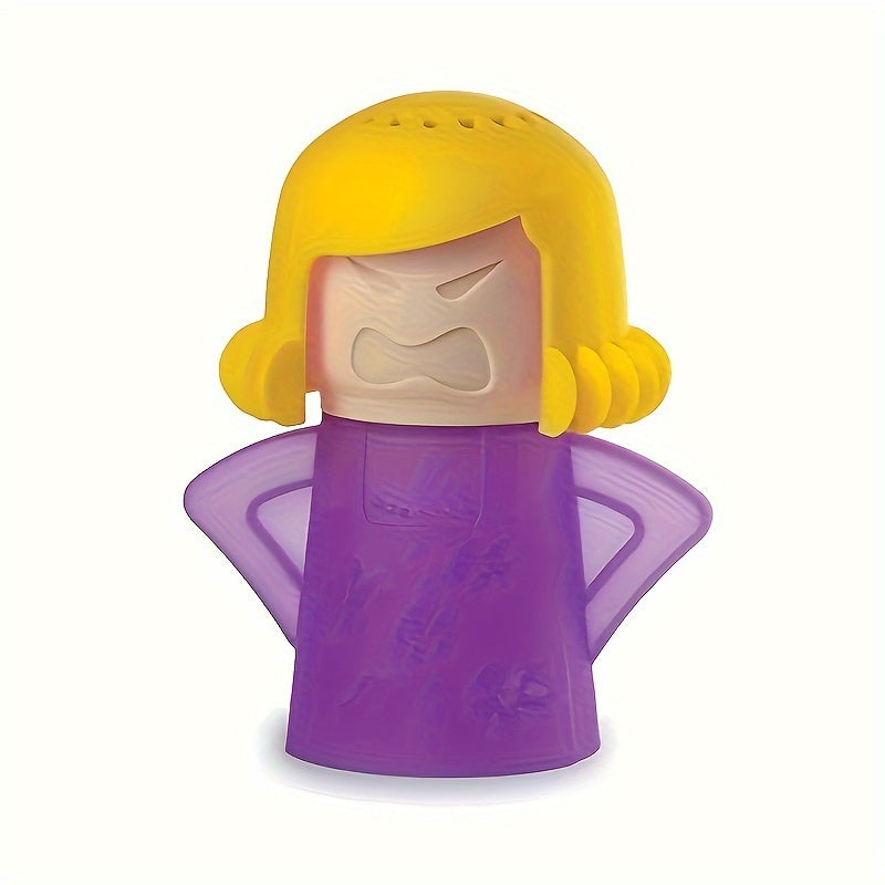 1 dona "Angry Mama" mikroto'lqinli pech va pech uchun bug' tozalagich - oddiy oshxona jihozlarini tozalash vositasi, shuningdek, muzlatgichlarni xavfsiz tozalash uchun ham ishlatilishi mumkin - yorqin ranglarda mavjud (ko'k, yashil, binafsha, sariq)