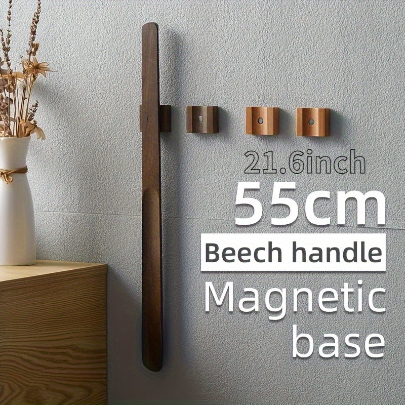 Empeine magnético con mango de haya, mango largo para personas mayores y embarazadas