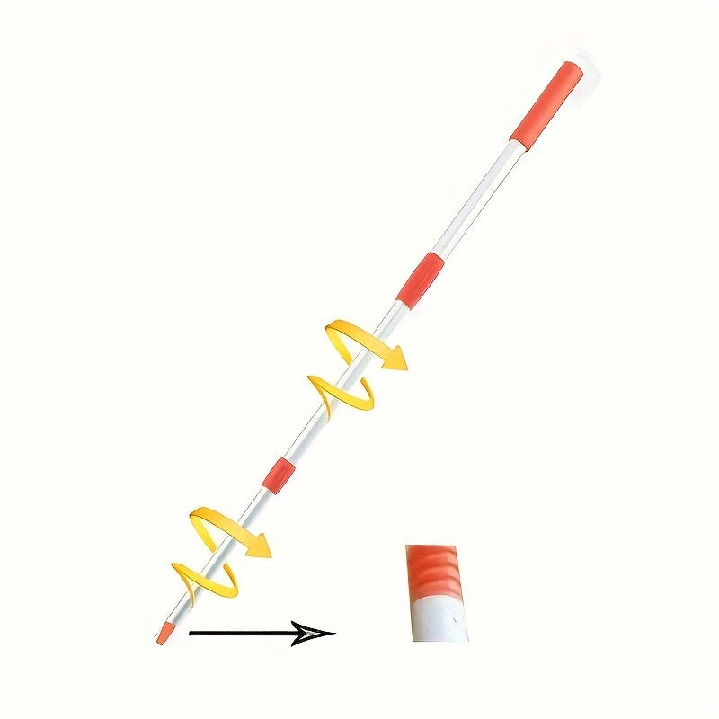 Flexi-Clean Uzaytiriladigan Avtomobil Yuvish Cho'tkasi - Yumshoq Mikroto'qimalar, Transport Vositalari, RVlar, Yuk Mashinalari va Uy Derazalarini Xavfsiz Tozalash uchun 360° Egiluvchanlik - Mustahkam Teleksopik Alyuminiy Tutqichi, To'q sariq