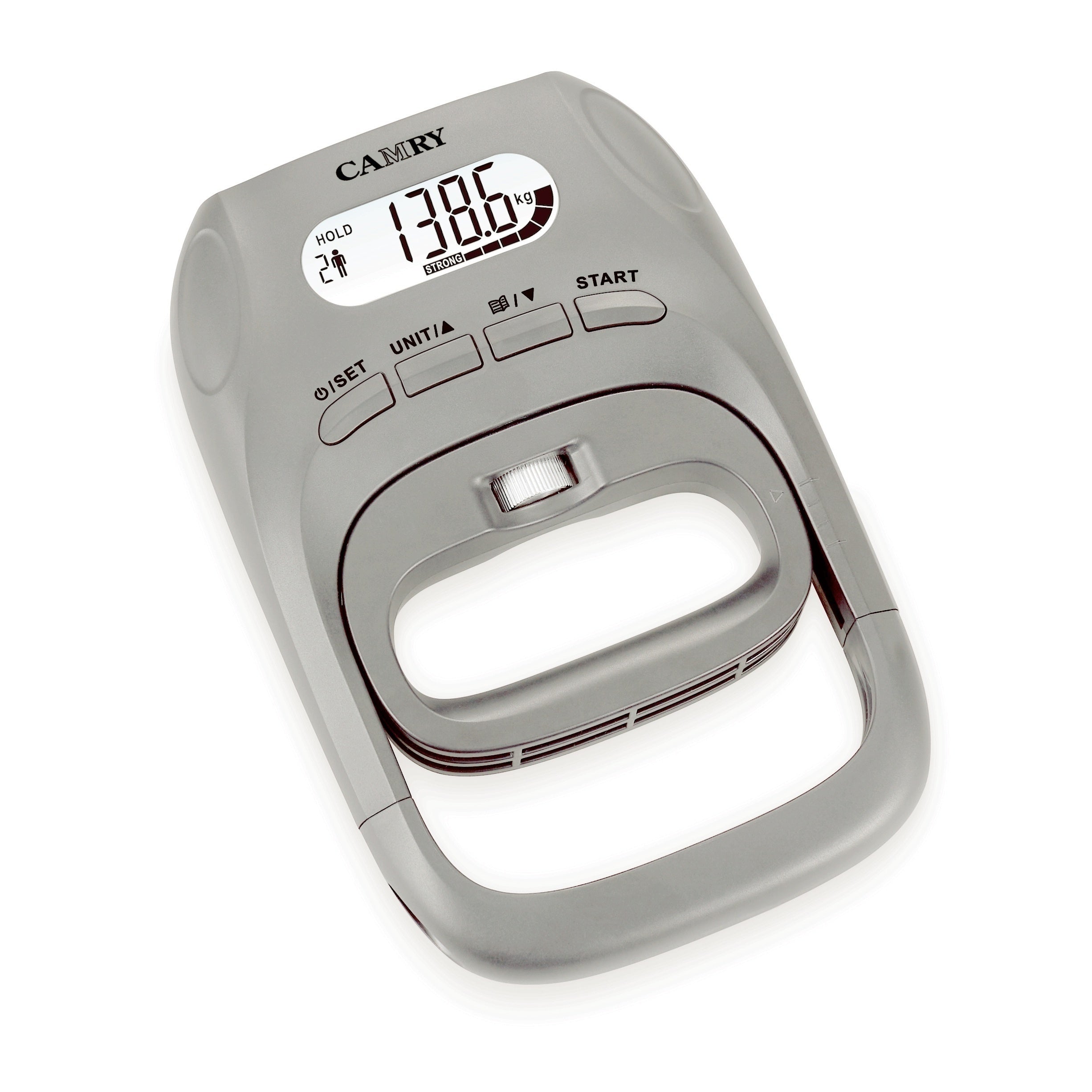 Digital Hand Dynamometer Grip Strength Meter LCD Display No Battery Needed