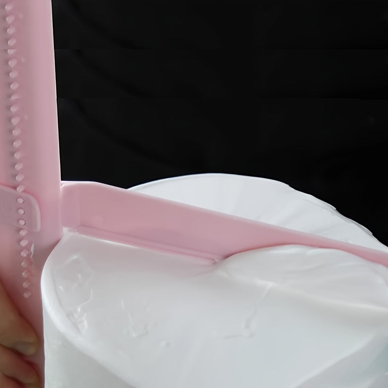 Adjustable Height Cake Icing Spatula and Plastic Cake Smoother for Fondant