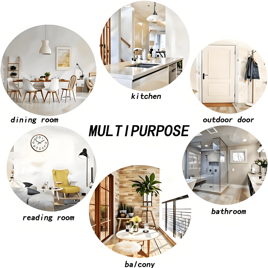 Machine Washable Non-Slip Entryway Mat with Red Stone and Tile Pattern Rubber Backing for Home Garden Farmhouse Decor