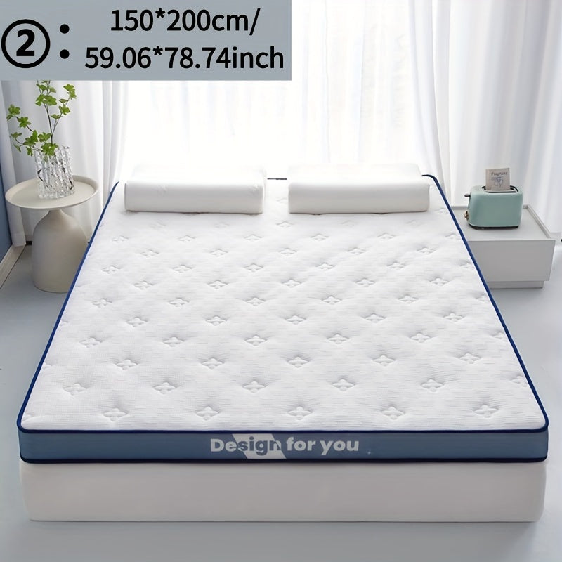 Foldable Mattress with Memory Foam Latex Layer Breathable Non-Slip Mat
