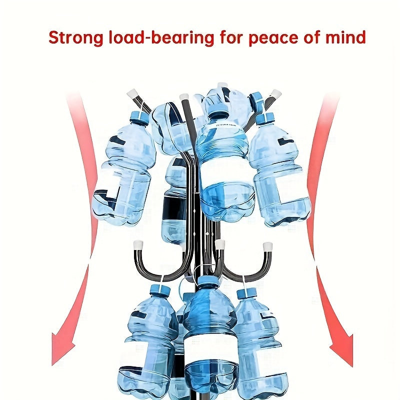 Metal Coat Rack Stand for Hats Coats Bags and Scarves Freestanding Organizer