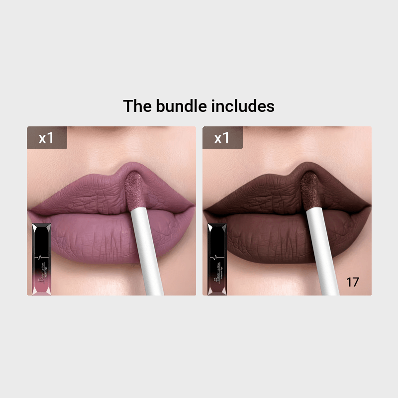 Women Matte Lip Glaze Liquid Lipstick Waterproof Long-Lasting Non-Transferable