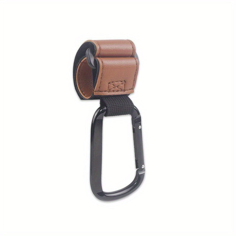 Faux Leather Buckle for Mountain Climbing Electric Bicycles Baby Strollers with Portable Hook