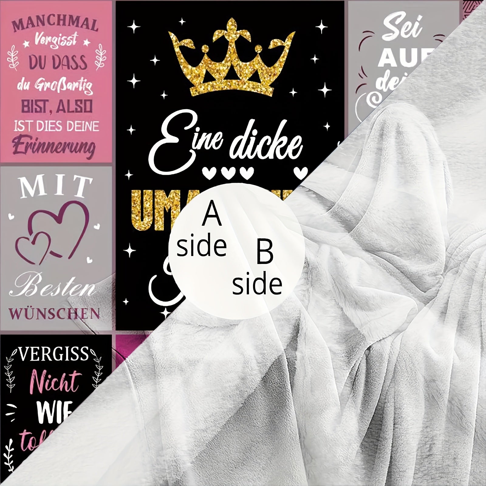 Soft Flannel Throw Blanket for Couch Bed or Travel in Various Colors