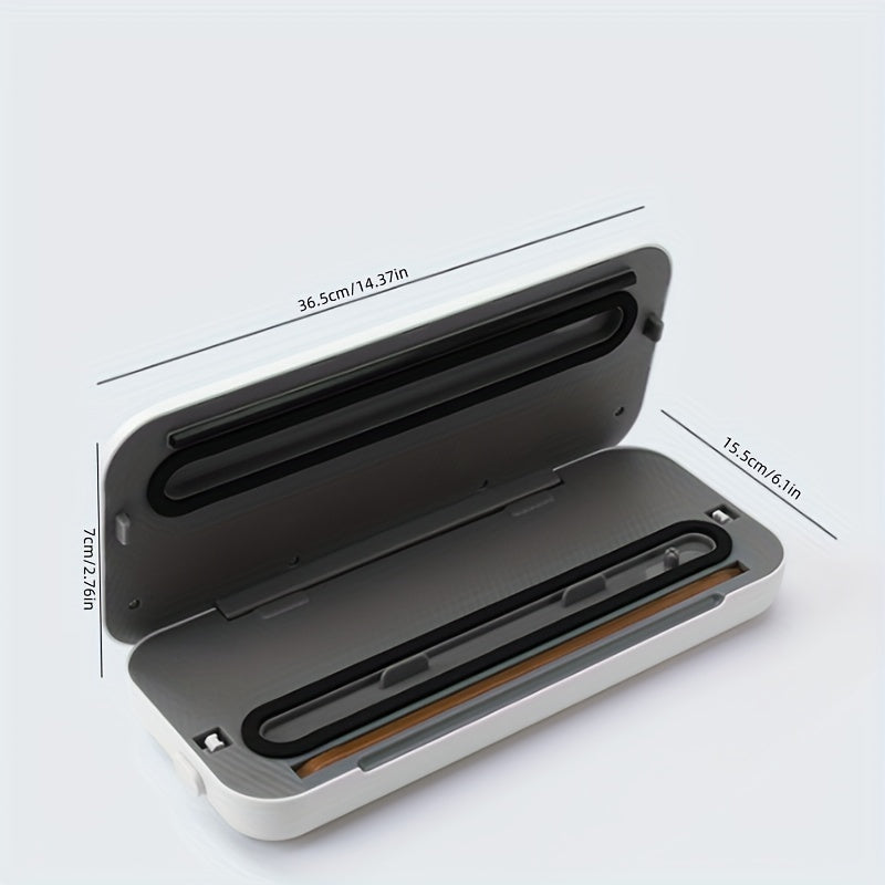 Uyda yoki tashqarida yangi oziq-ovqatni saqlash uchun USB bilan qayta zaryadlanadigan portativ vakuum yopishtiruvchi, quruq va nam oziq-ovqat saqlash uchun ideal.