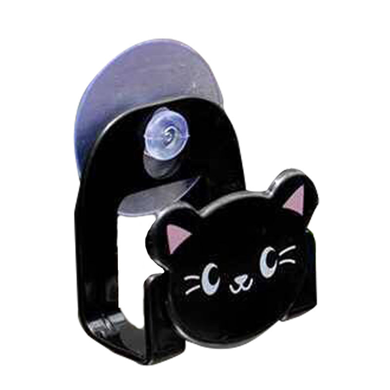 Suction Cup Storage Rack with Cartoon Animal Designs for Kitchen Bathroom Organization