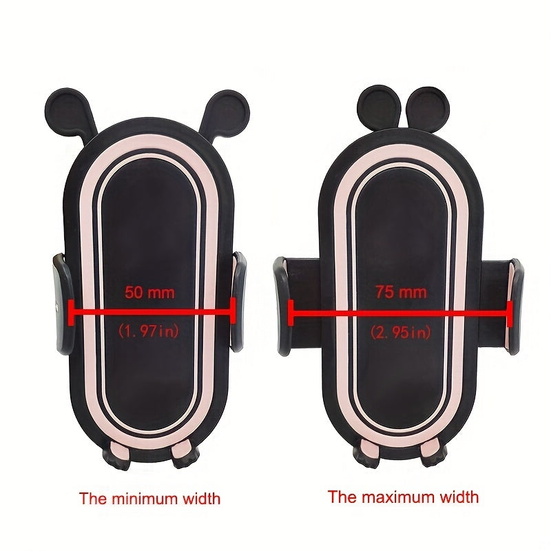 Baby Stroller Phone Holder 360° Rotating Black White Pink