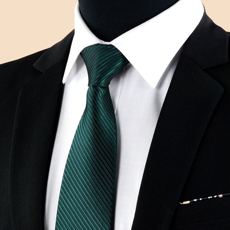 Erkaklar uchun toʻliq rangli chiziqli galstuk, toʻy, ishbilarmonlik, kundalik sovgʻa