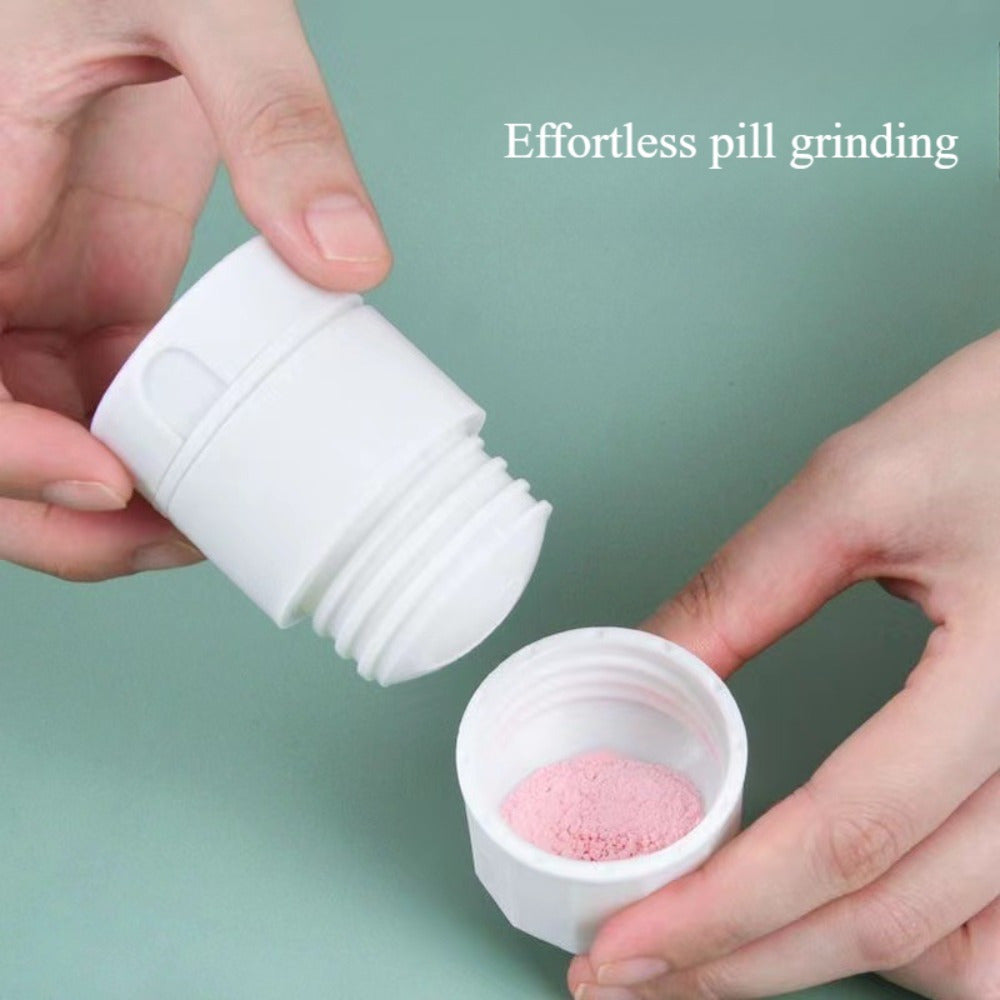 Portable Pill Cutter and Grinder with Storage Box Travel-Friendly Compact Design