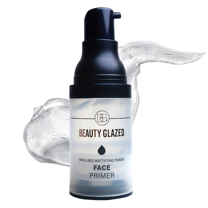 Primer de maquillaje hidratante para mujer, control de grasa, fórmula refrescante transparente