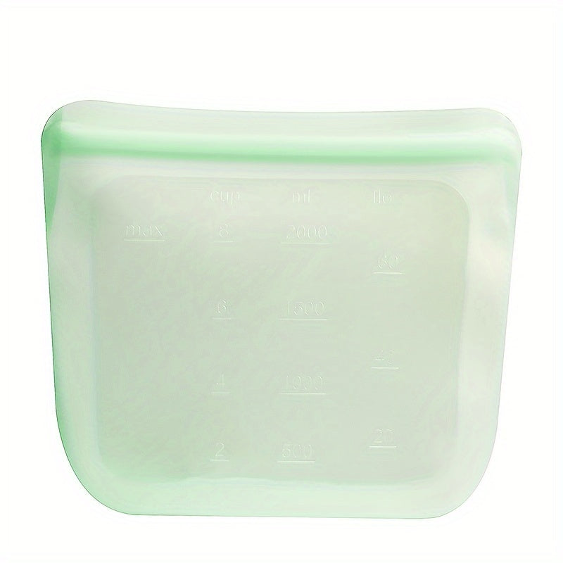 Mikroto‘lqinli pech uchun xavfsiz oziq-ovqat saqlash sumkasi, silikon, qayta ishlatiladigan, yopiq, oqib ketmaydigan, muzlatgichda saqlash uchun