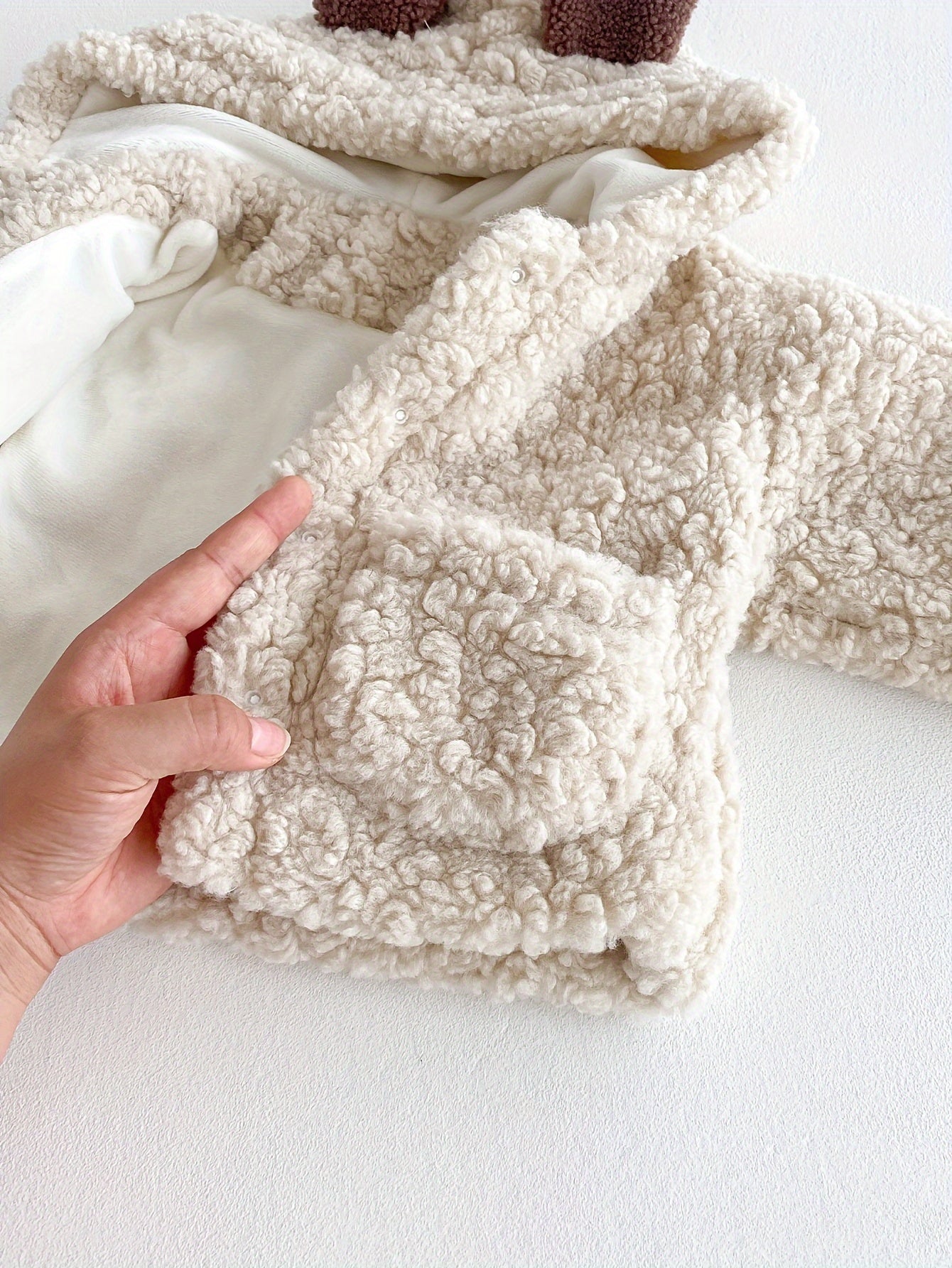 Baby Winter Coat with Hood and Bear Ears for Toddler Girls and Boys