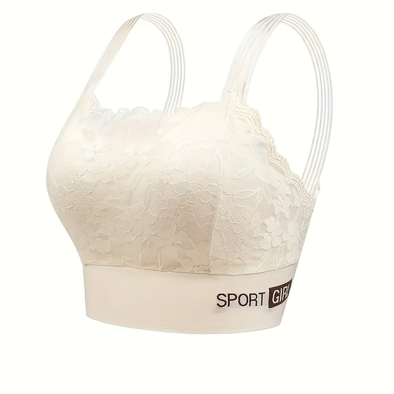 Women's Floral Lace Padded Bra Full Coverage Breathable Underwear