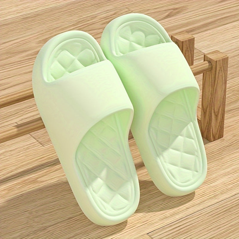 Women's Solid Color Casual Open Toe Slides for Indoor Home Use