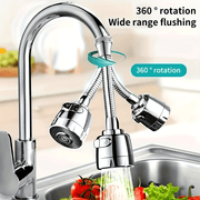 Universal 360° Rotating Faucet Splash-Proof Head Kitchen Shower Water Extender