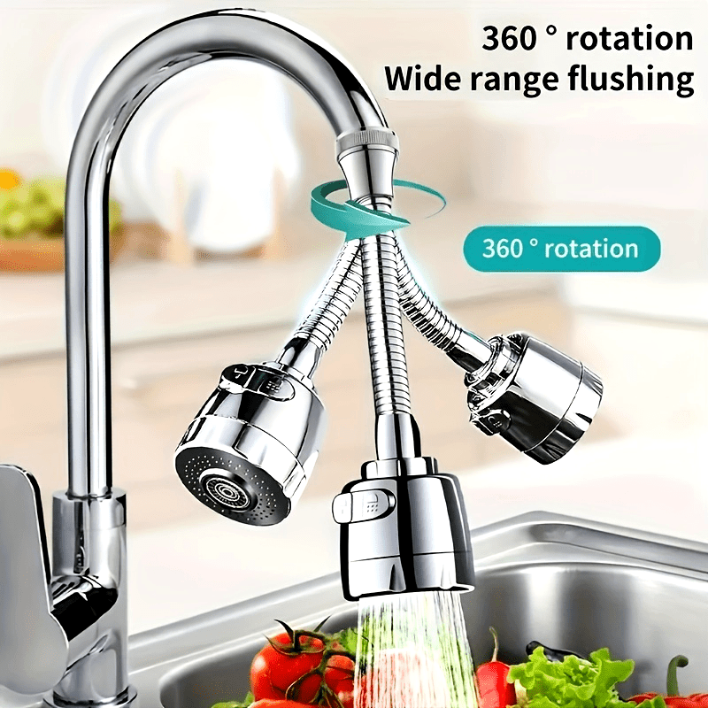 Universal 360° Rotating Faucet Splash-Proof Head Kitchen Shower Water Extender