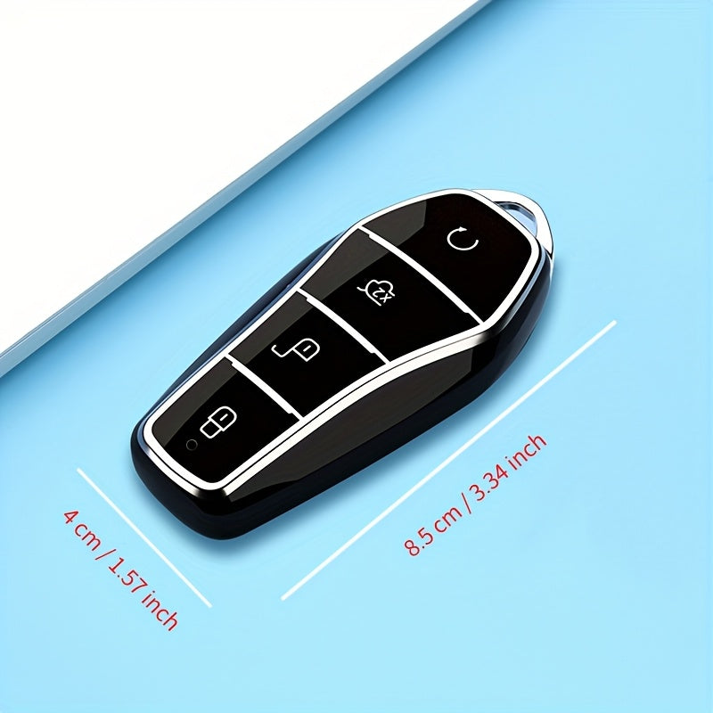 Universal Car Key Case for Men Women Soft Leather Protective Cover