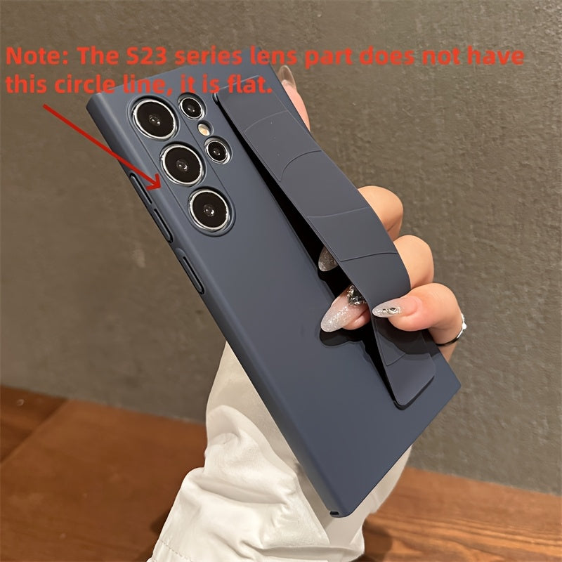 Silicone Wristband Case for Samsung Galaxy S24 S23 Ultra Plus with Lens Protection