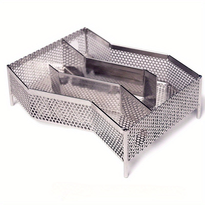 Stainless Steel Smoking Rack for Wood Pellet Grills Silver Non-Electric with Brush