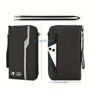 Sayohatni Lapinchen Katta Hajmli Suvga Chidamli Pasport Egasi bilan uslubda o'tkazing, barcha sayohat ehtiyojlaringiz uchun yelka tasmasi va karta joylari bilan to'ldirilgan.