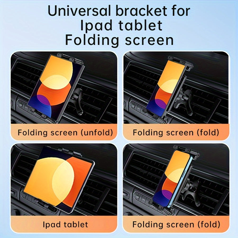 Universal Car Air Vent Tablet Holder Adjustable Stand for 17.78cm to 32.77cm Devices Durable ABS