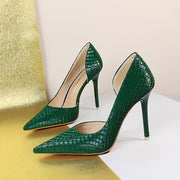 Слимминг узкие каблуки для женщин, туфли с острым носом для вечерних мероприятий и стильные слепоны для ночных клубов.