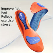 Unisex EVA Sports Insoles Breathable Cushioned Gel Support (Orange & Blue)