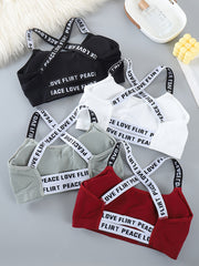 Women's Sports Bras Pack Padded Breathable Sleeveless Running Yoga Activewear