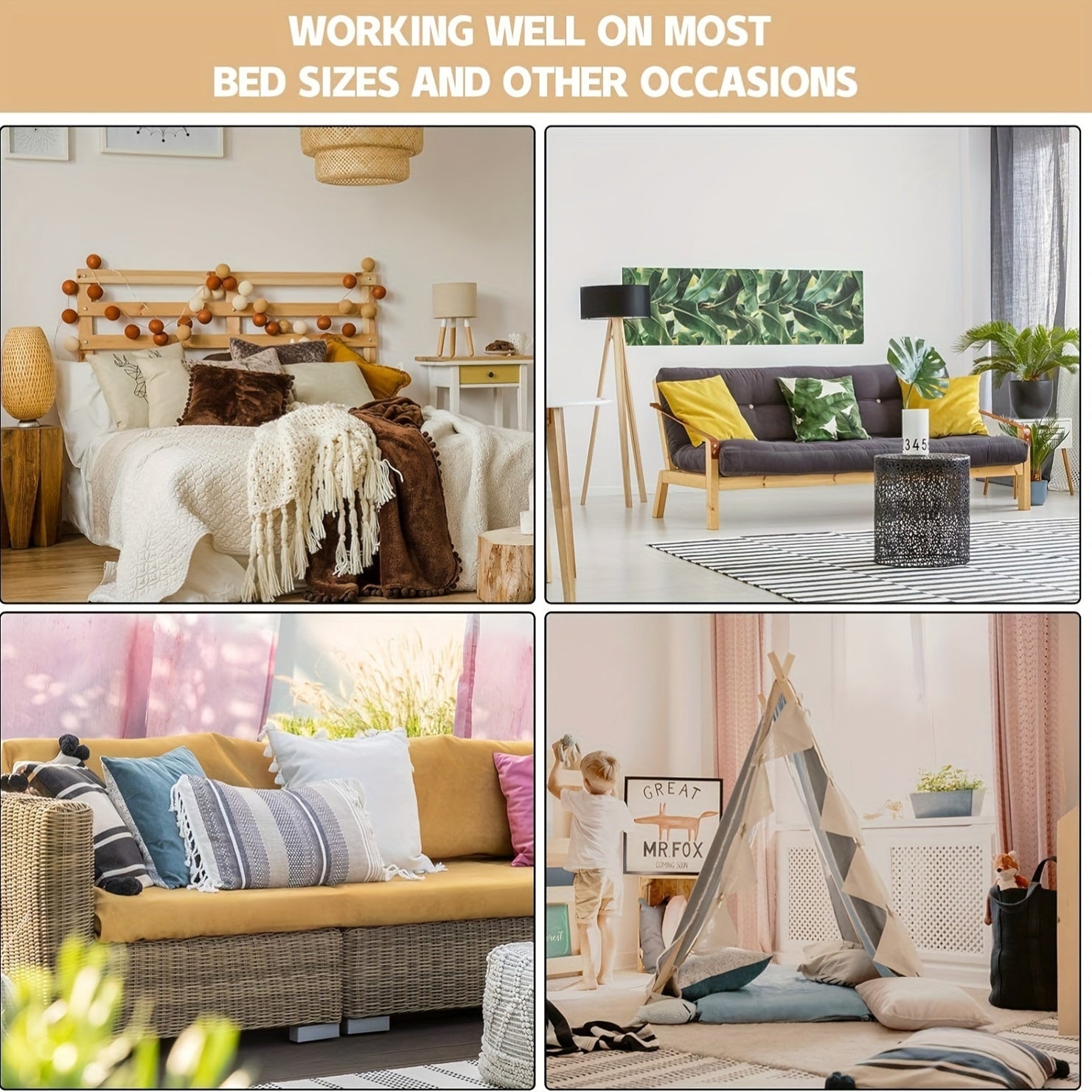 Set of 4 Comforter Clips Non-Slip Duvet Fasteners Hand Washable Bedding Grips