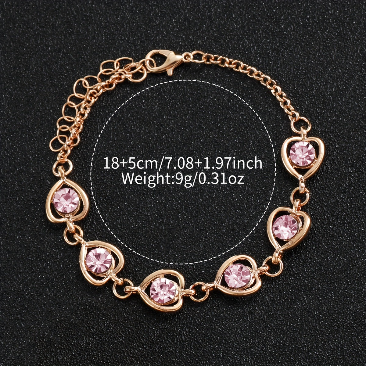 Women's Quartz Watch Set with Love Number Dial and Bracelet, Alloy Case, PU Leather Band