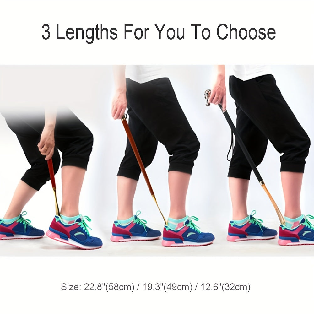 Длинная ручка с изображением льва для обувных щеток для пожилых и инвалидов, 3 размера, прочный цинковый сплав