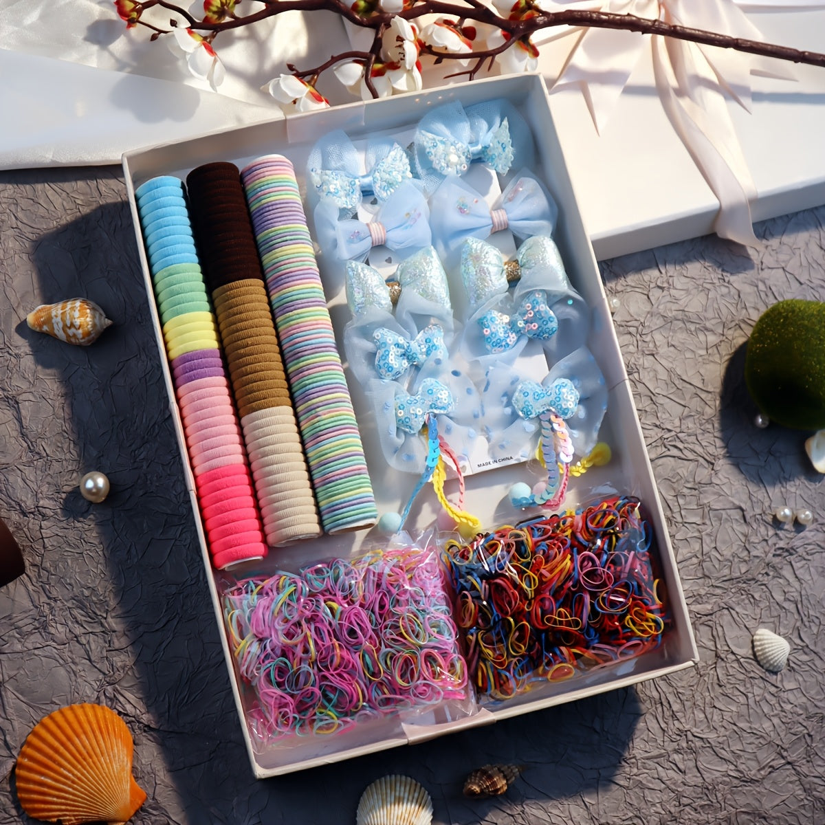 Set of 2160 Hair Ties Headbands and Clips for Women Casual Decoration