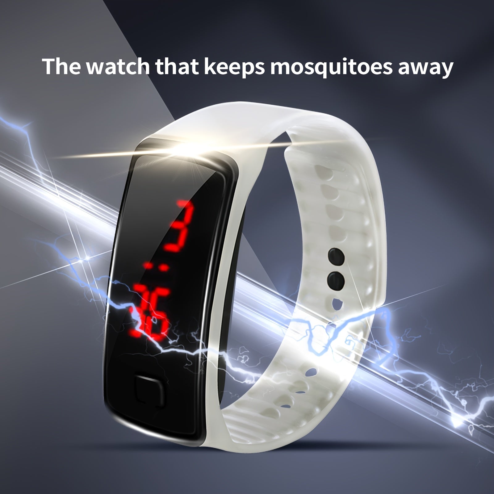 Unisex Silicone Mosquito Repellent Watch Insect Bug Zapper Outdoor Wristband