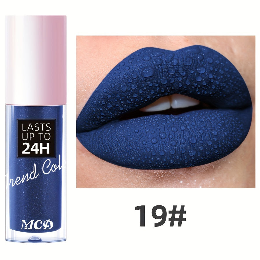 Long-Lasting Matte Lip Gloss for Women 24Hr Wear Non-Stick Moisturizing