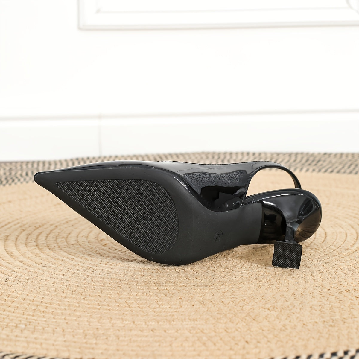 Women's Pointed Toe Stiletto Heels with Faux Leather Cover for Parties and Work