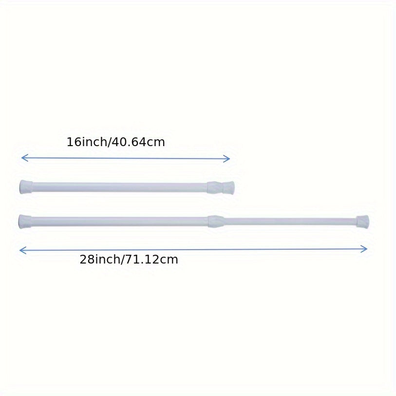 Adjustable RV Refrigerator Safety Bar for Cabinets and Windows, Rustproof, 40.64cm–71.12cm