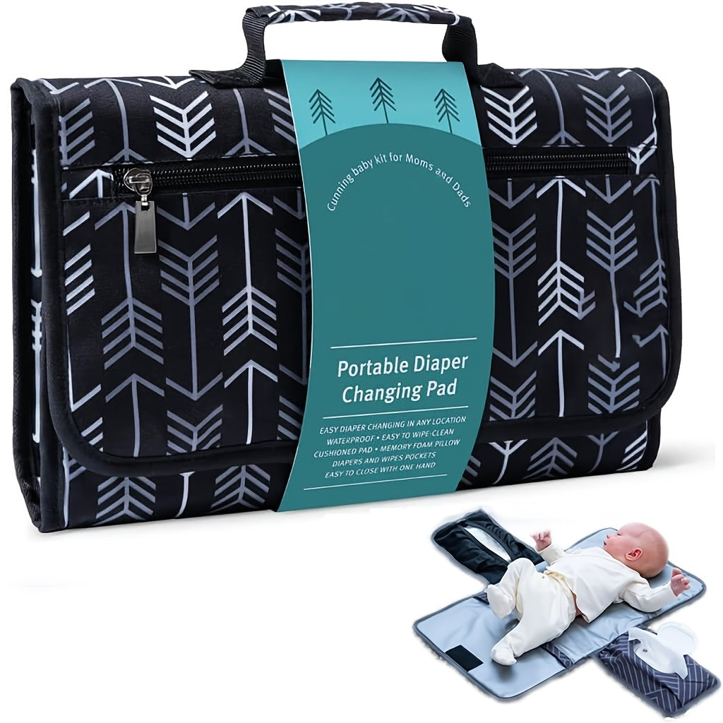 Baby Changing Pad Waterproof Travel Diaper Pad for Nursery and On-the-Go