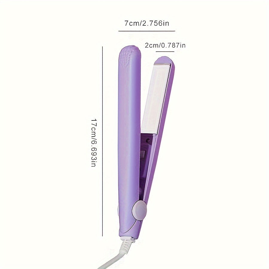 Керамический выпрямитель и щипцы для завивки 2-в-1 Черный Пурпурный Антиожог 220В-240В