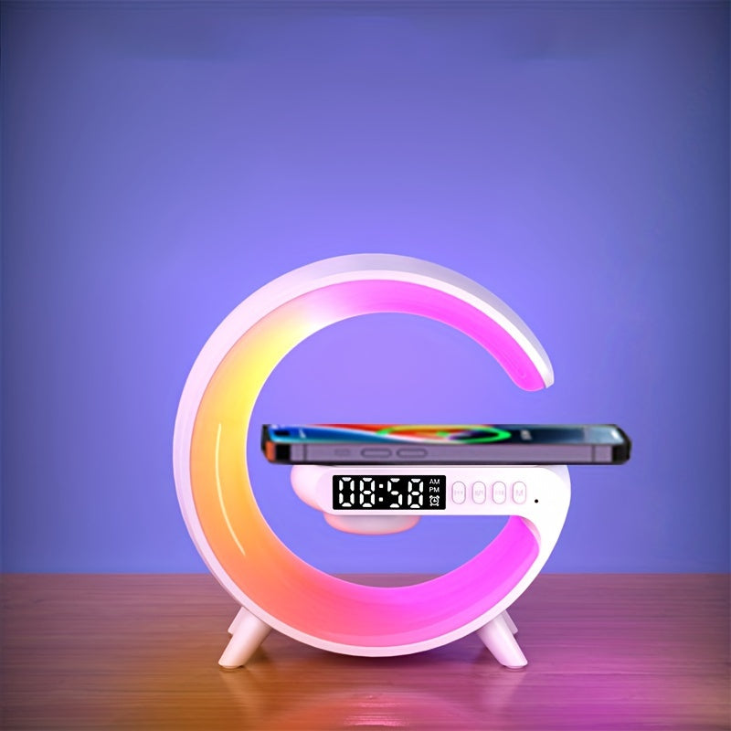 Multifunctional Wireless Charging Station with Stand Speaker RGB Night Light Fast Charging