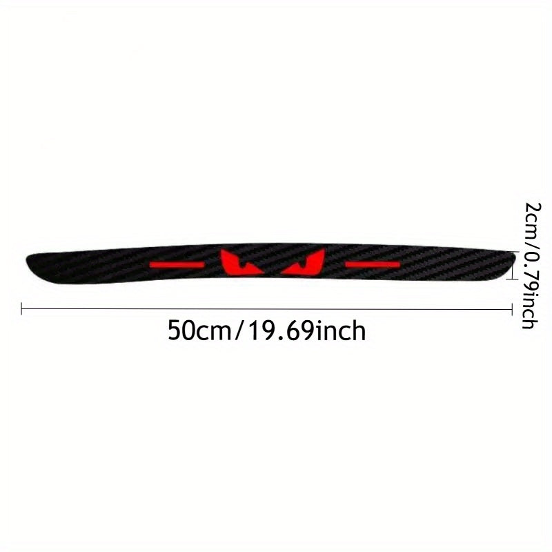 Car Tail Light Cover Protector Carbon Fiber Red Black for Vehicle Light Accessories