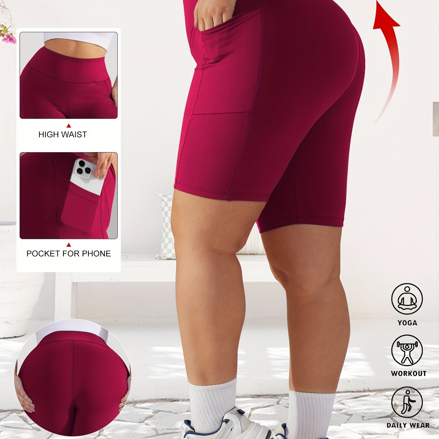 Shorts de mujer de talla grande con cintura alta y estampado de leopardo, elásticos y no transparentes